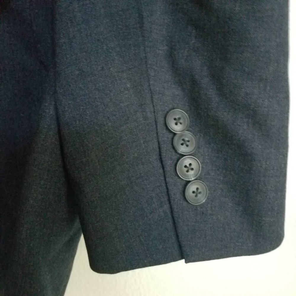 Vintage Christian Dior Dark Blue Navy Sports Coat Pure Virgin Wool Medium - Picture 4 of 6